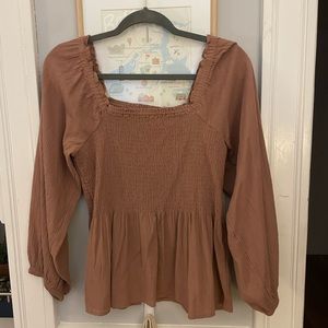 Madewell Long Sleeve Peplum